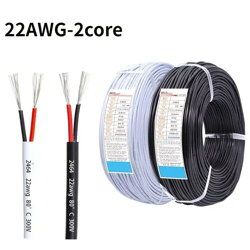 10m 22 Awg Tinned Copper Electrical Wire For Led Strips Lighting
