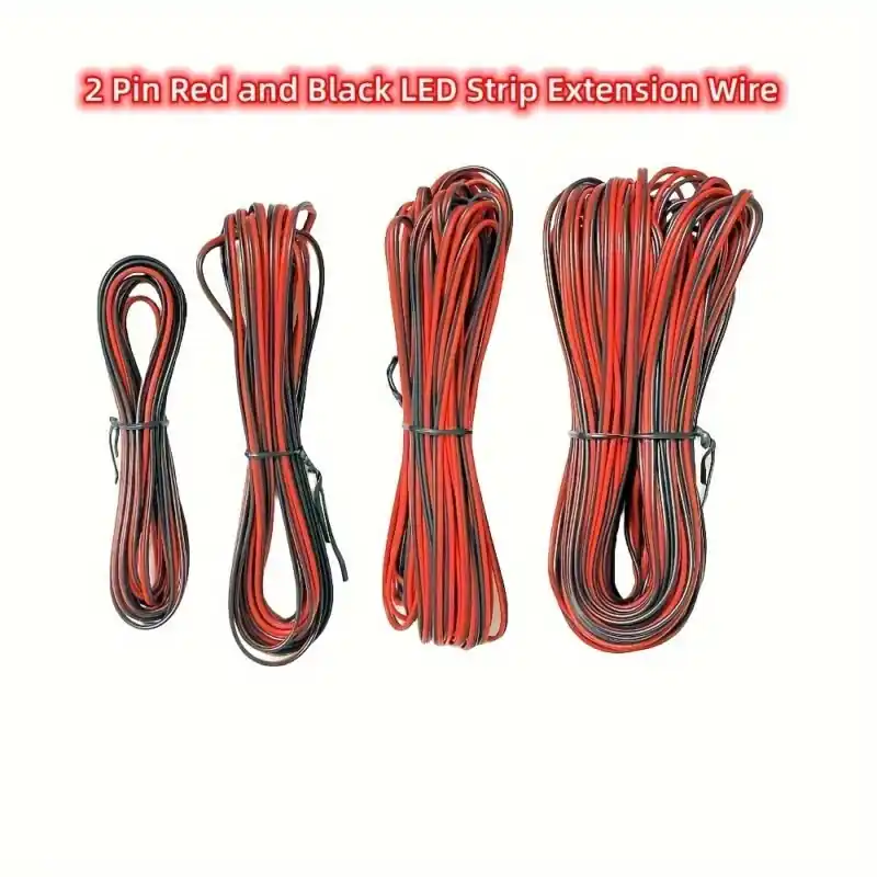 22awg Red Black 2pin Extension Wire For Led Strips 3m10m