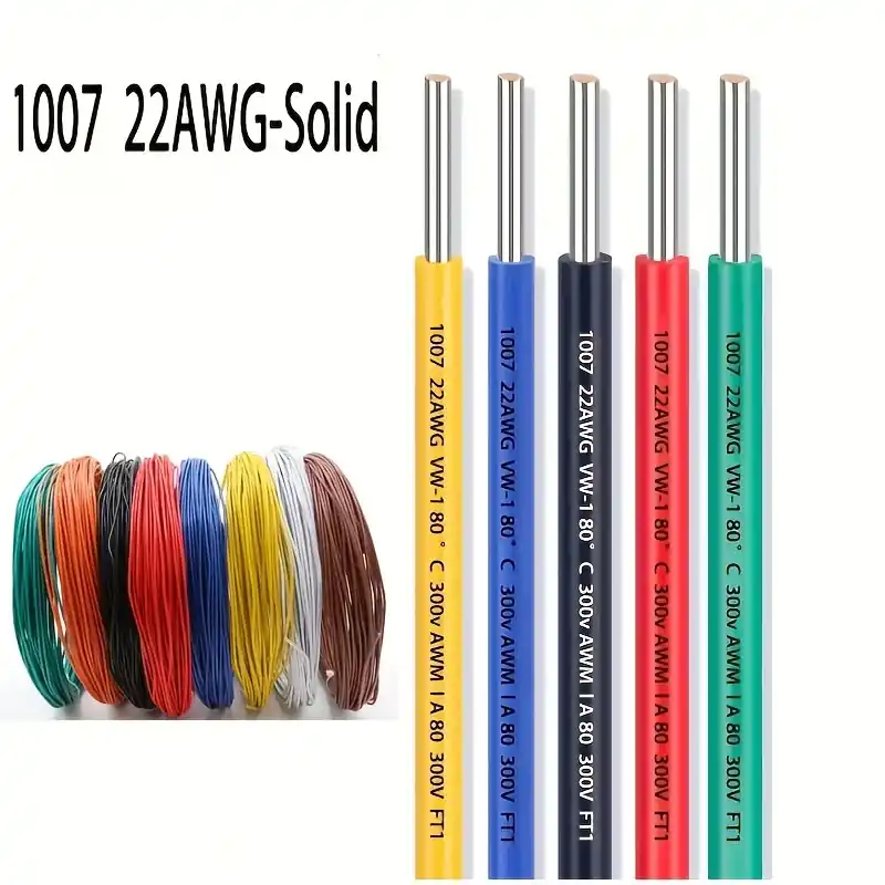 22 Awg Tinned Copper Electrical Wire Ul1007 Hookup Breadboard Cable