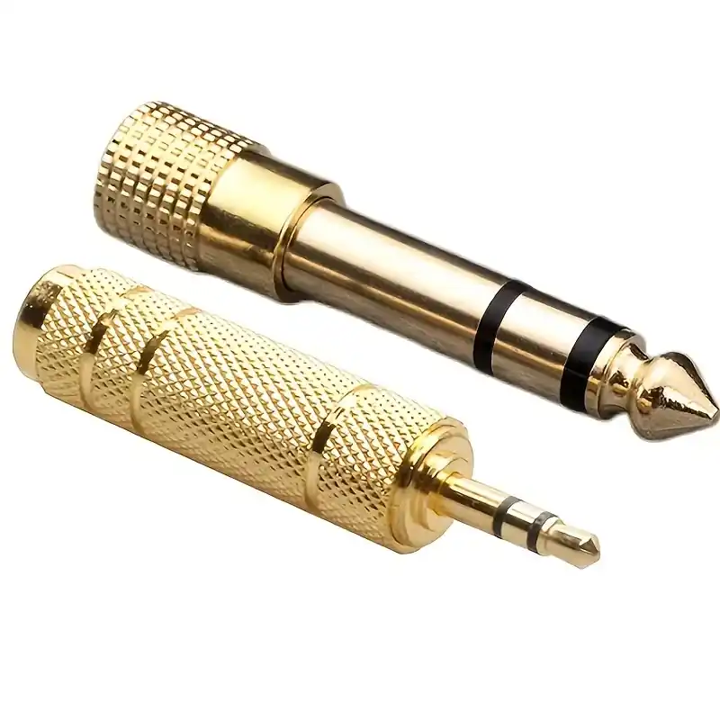 35mm To 635mm Copper Stereo Adapter Highfidelity Audio Converter
