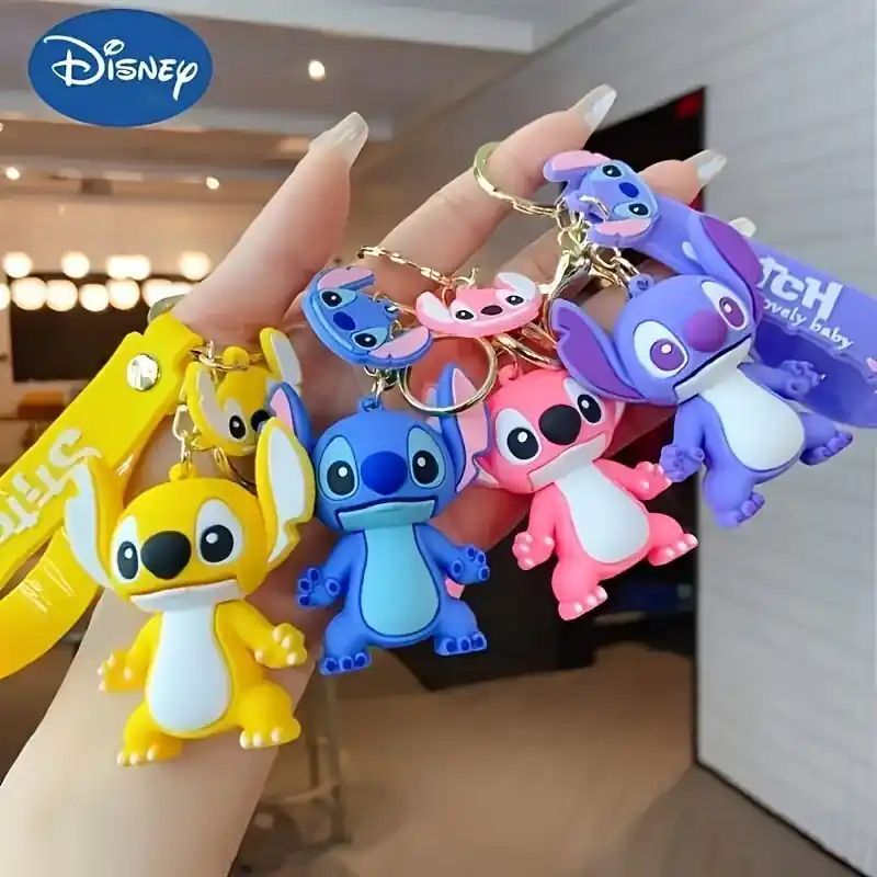 Kawaii Disney Stitch Backpack Keychain Cute Girls Travel Accessory