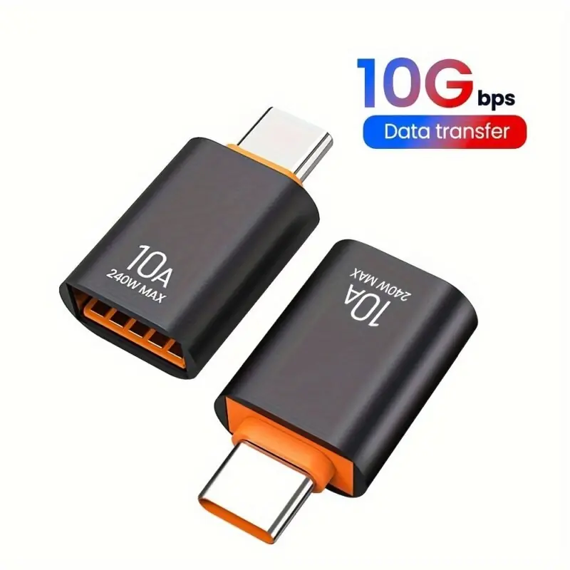 2pack 10a Usb 30 To Typec Adapter For Fast Charging Data Transfer