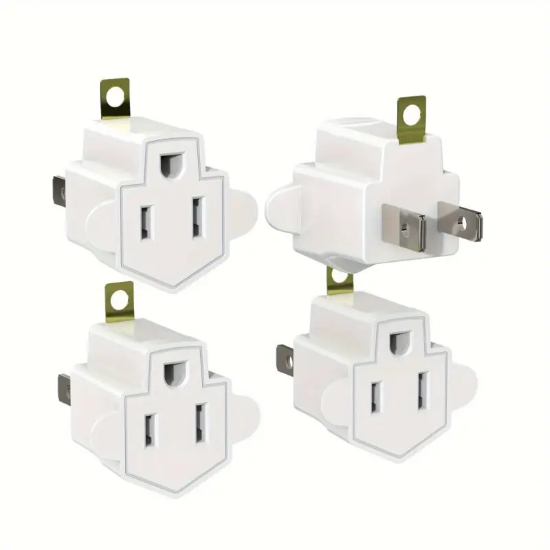 Etl Listed 3way Wall Adapter Converters High Heat Resistant 24pcs White