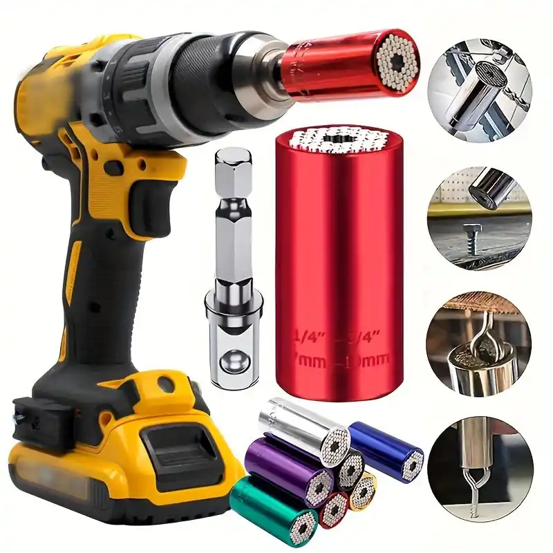 2pcs Universal 719mm Socket Wrench Set Multifunction Repair Kit