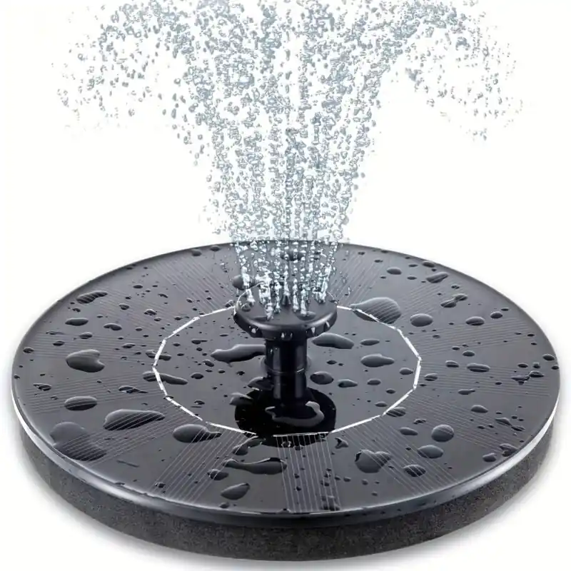 Ecofriendly Solar Fountain Pump 4 Nozzles For Bird Baths Ponds