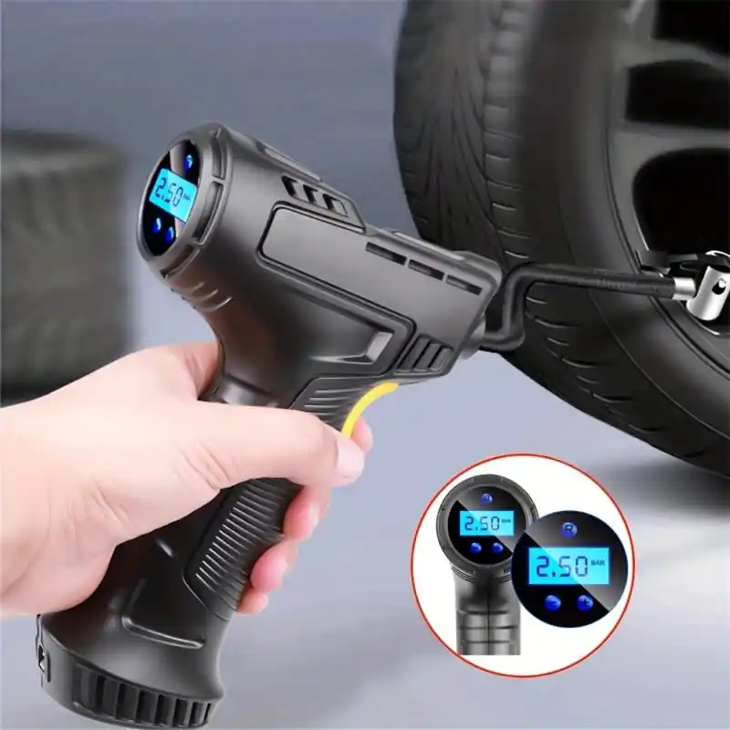 Portable Digital Wireless Electric Tire Inflator Car Bike Ball Pump