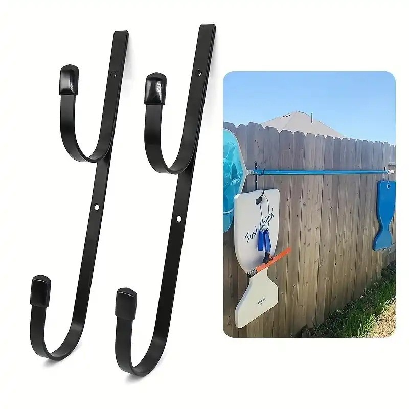2pack Pool Pole Hooks Hanger Heavyduty Telescopic Pole Holders