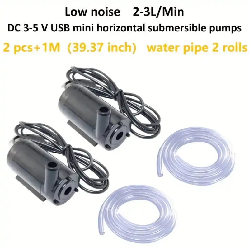 Usb Mini Submersible Pump Low Noise 35v 23lmin Flow