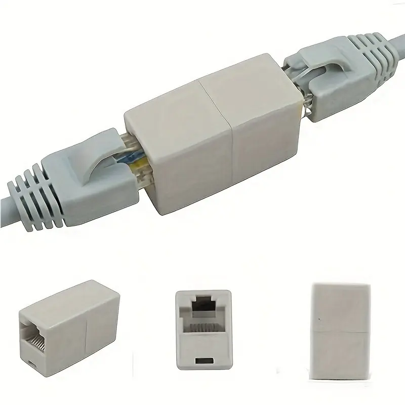 3pack Ethernet Cable Extender Connectors Highspeed Network Adapters