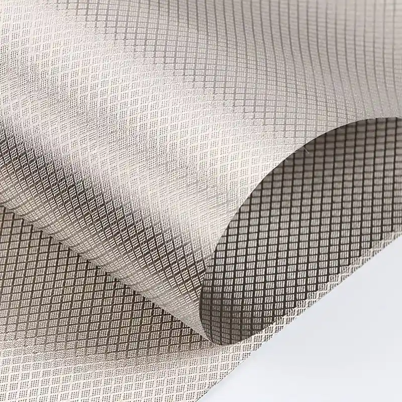 1pc Emf Protection Silvery Copper Fabric Blocking Rfid Rf Shielding