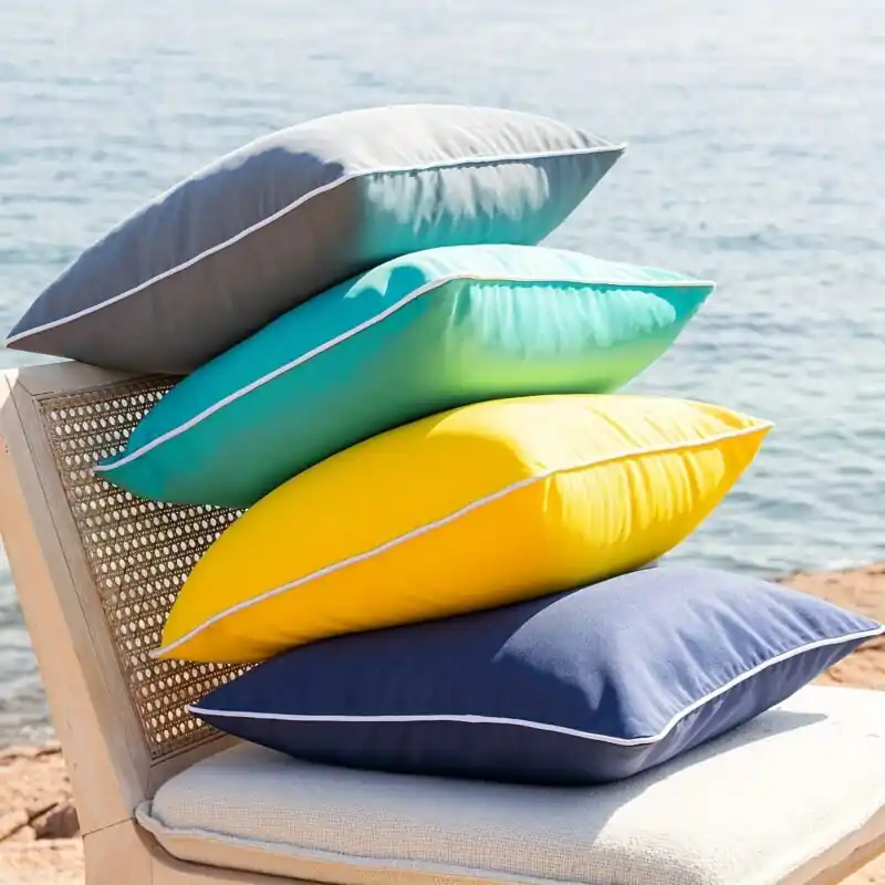2pcs Waterproof Outdoor Throw Pillow Covers Patio Tent Sunbrella Decor