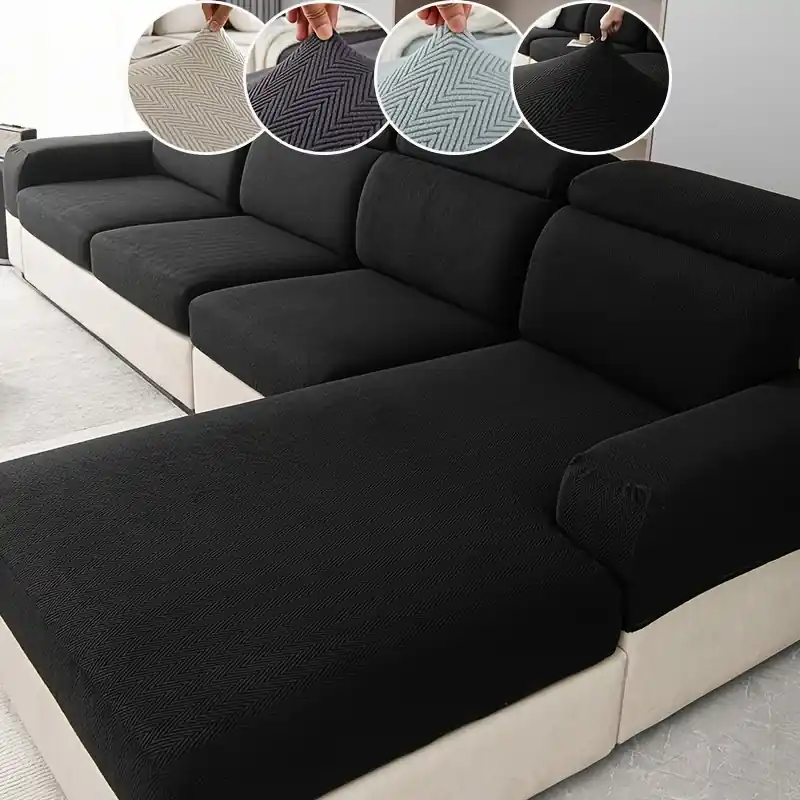 Stretch Sofa Slipcover Dustproof Allseason Jacquard Couch Protector