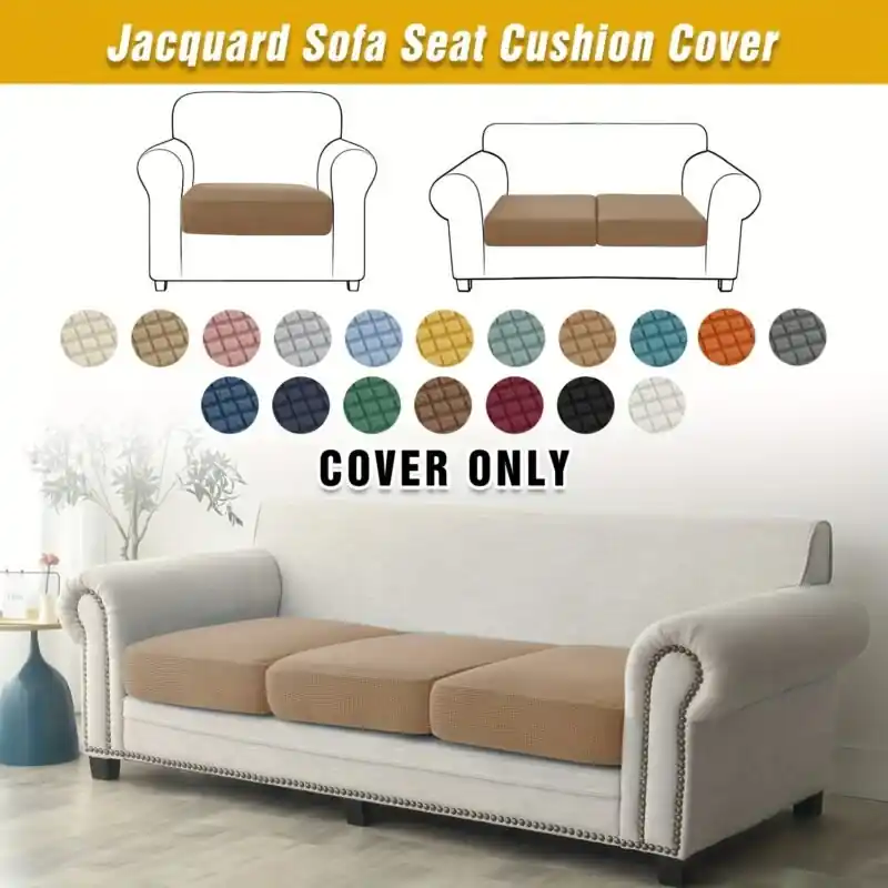 Elastic Jacquard Sofa Covers Fits 3 To 4seaters Armchairs Sectionals