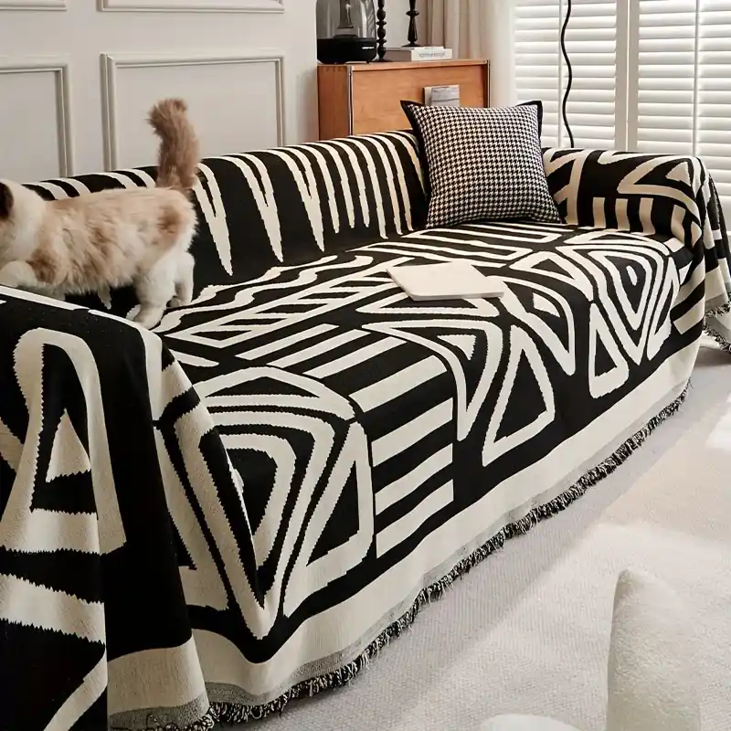 Bohochic Petresistant Nonslip Sofa Cover Cozy Furniture Protector