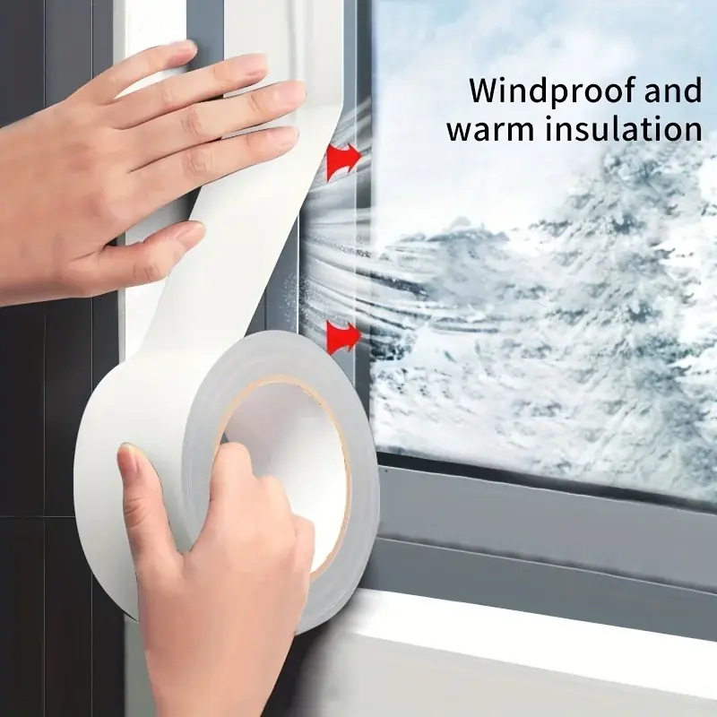 Ultraeffective Waterproof Windproof Window Insulation Strip Easy Apply Gluefree