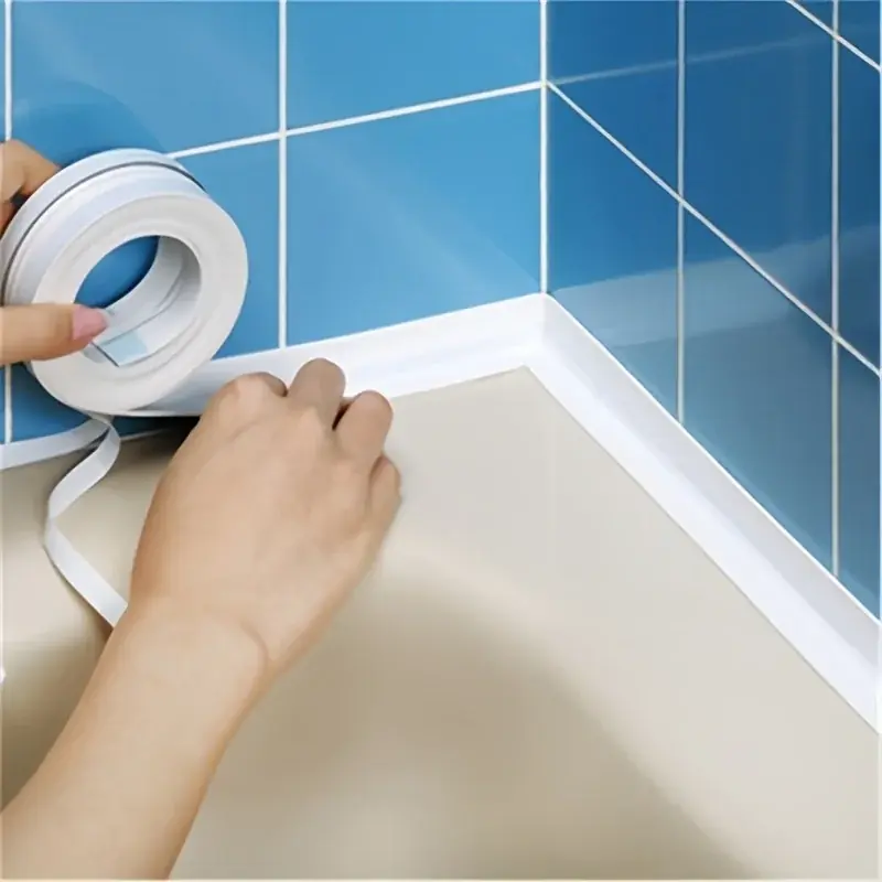 Waterproof Pvc Selfadhesive Caulk Tape For Kitchen Bathroom And Shower