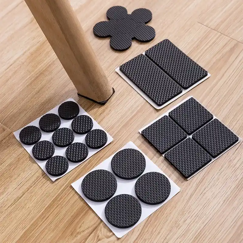 24pcs Nonskid Furniture Pads Easy Stick Floor Protectors For Noise Reduction