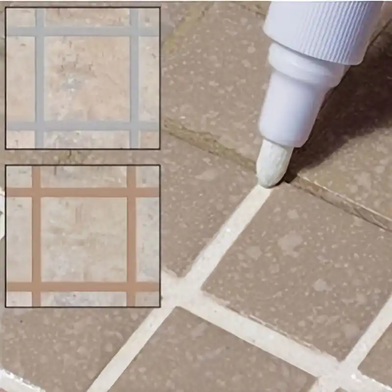 Waterproof Moldresistant White Grout Pen Tile Gap Filler Restorer