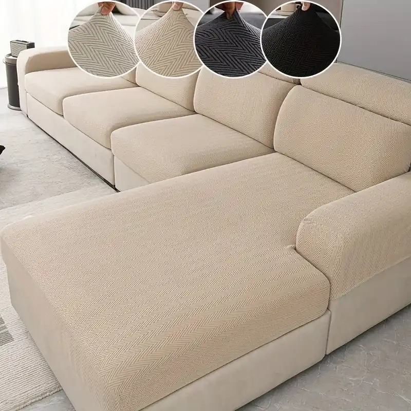 Stretchable Nordic Sofa Slipcover Antislip Petproof Allseason Protection