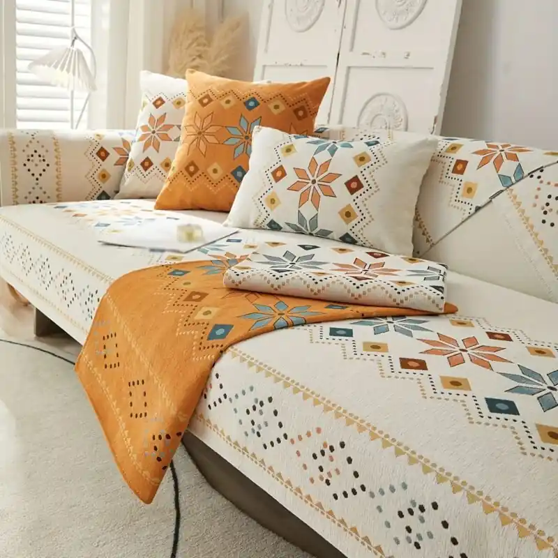 Chenille Nonslip Sofa Slipcover Four Seasons Universal Couch Protector