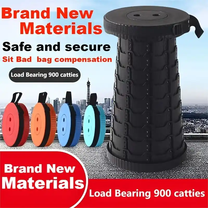 Portable Folding Camping Stool Lightweight Outdoor Seat For Hiking Fishing