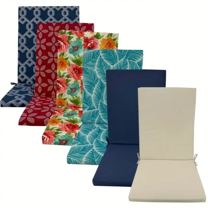 Boho Chic Geometric Highback Chair Cushion Weatherresistant Allseason Comfort