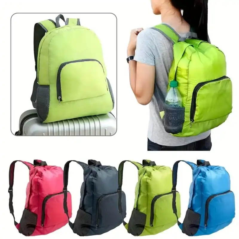 Expandable Lightweight Unisex Hiking Backpack Large Capacity Foldable Adjustable