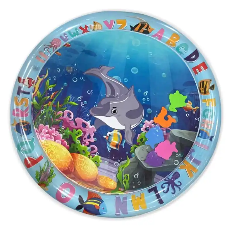 256 Baby Inflatable Water Play Mat Sensory Development Toy Gift For Infants