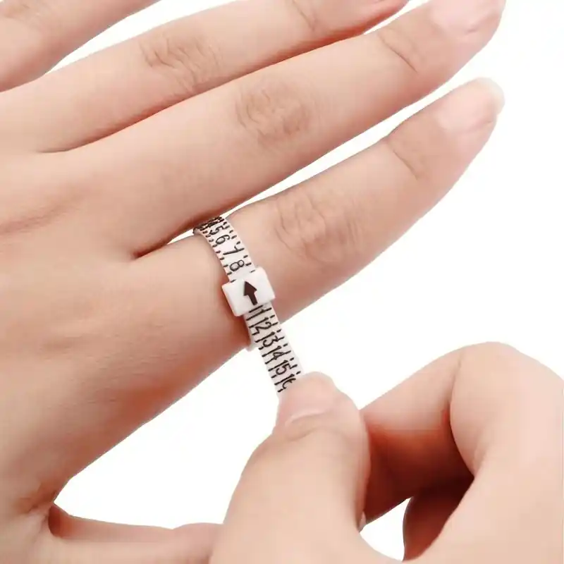 Adjustable Ring Sizer American Standard Soft Measuring Tool For Accurate Ring Sizes