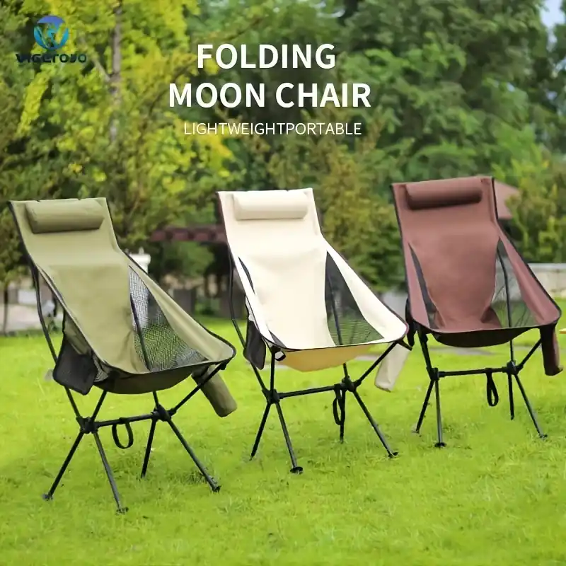 Ultralight Folding Camping Chair Quick Setup Durable Comfortable For Outdoors