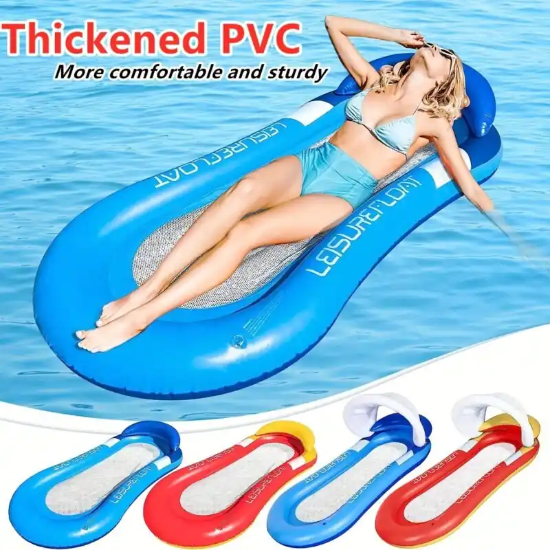 Ultimate Inflatable Pool Lounge Chair Ergonomic Portable Universal Fit For Relaxation