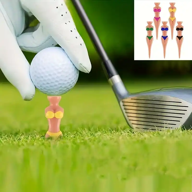 Durable Creative Plastic Golf Tees 3pcs5pcs Set For Indoor Outdoor Training