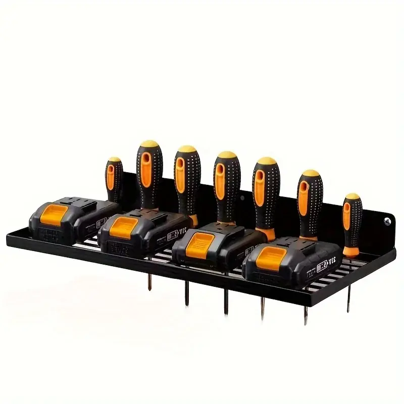 Heavy Duty Wall Mount Power Tool Organizer Rack Garage Storage Solution