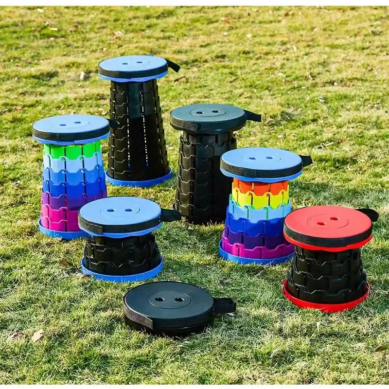 Lightweight Adjustable Rotating Telescopic Stool Perfect For Outdoor Travel Adventures