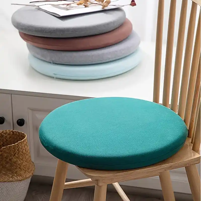 Round Memory Foam Tatami Cushion Allseason Washable Chair Pad