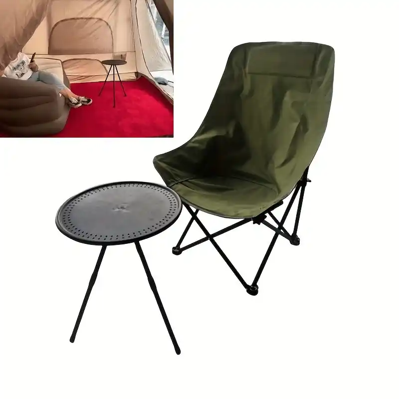 Adjustable Height Outdoor Folding Table For Camping Picnicking Fishing Indoor Use
