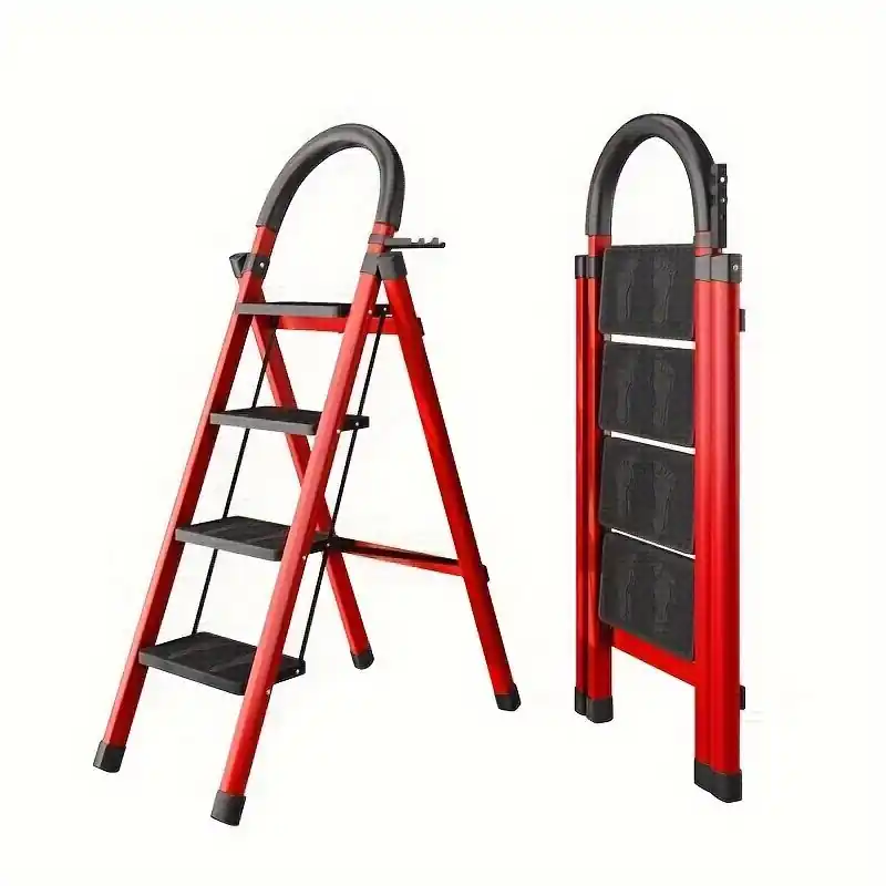 Multifunctional Folding Ladder Portable Sturdy Carbon Steel Step Ladder