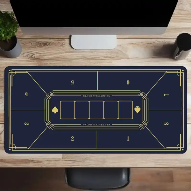 Large Texas Holdem Poker Table Mat Nonslip Durable 3 Sizes