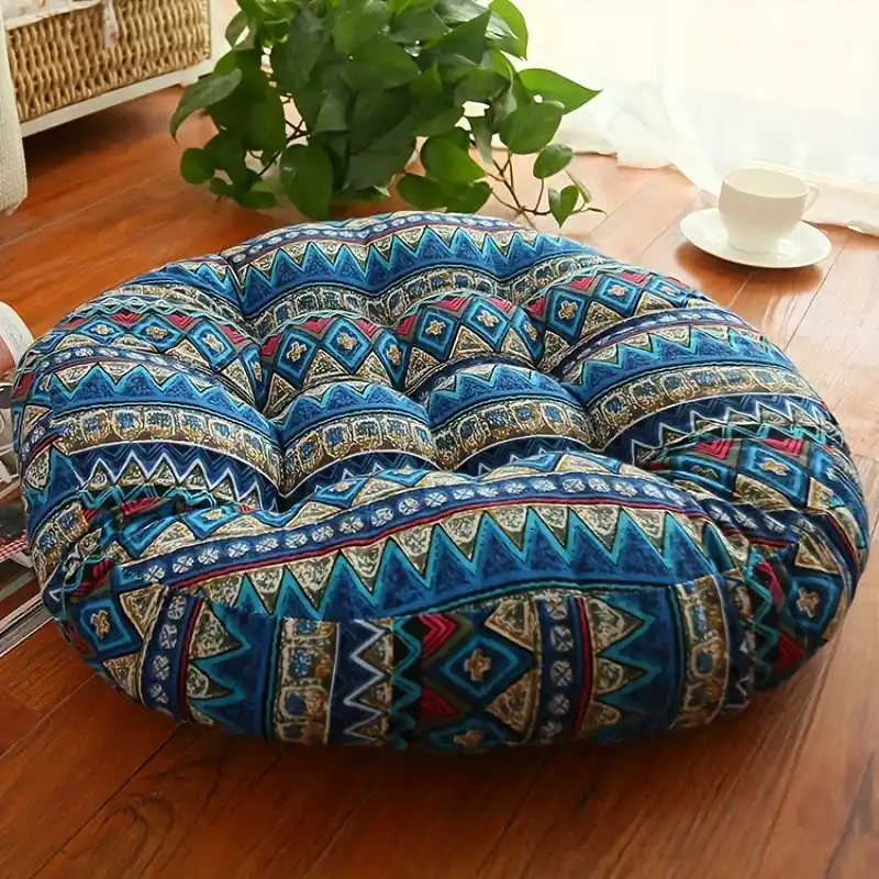 Bohemian Round Seat Cushion Ethnic Yoga Office Tatami Soft Comfort