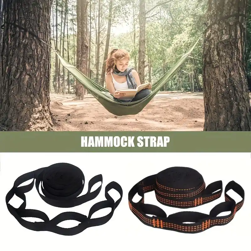 Heavyduty Weatherresistant Hammock Straps Ideal For Camping Hiking