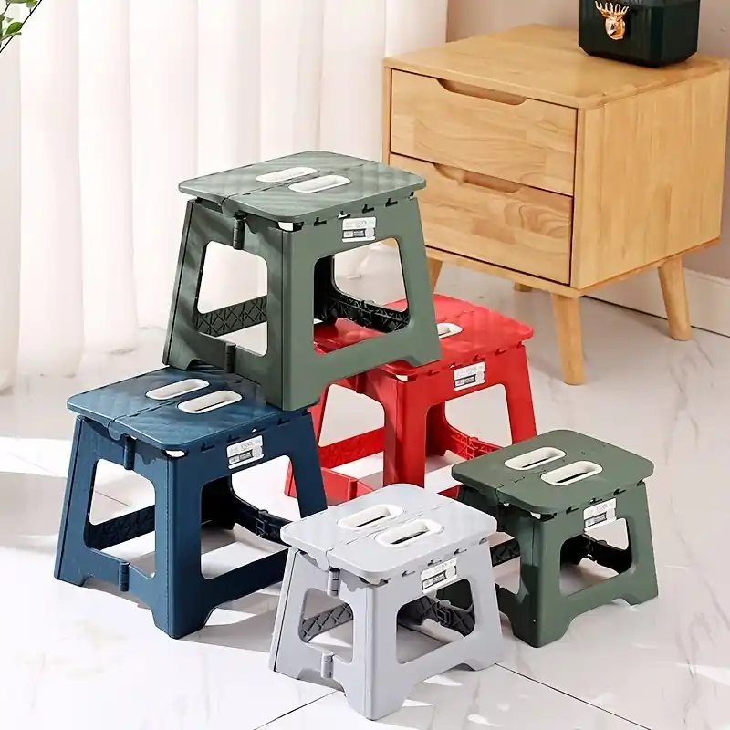 Durable Folding Portable Adult Stool Thickened Plastic Saddle Chair For Outdoors
