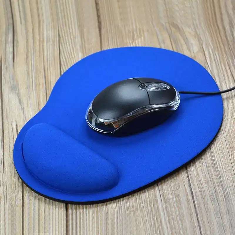 Ergonomic Oval Mouse Pad With Wrist Support Durable Natural Design