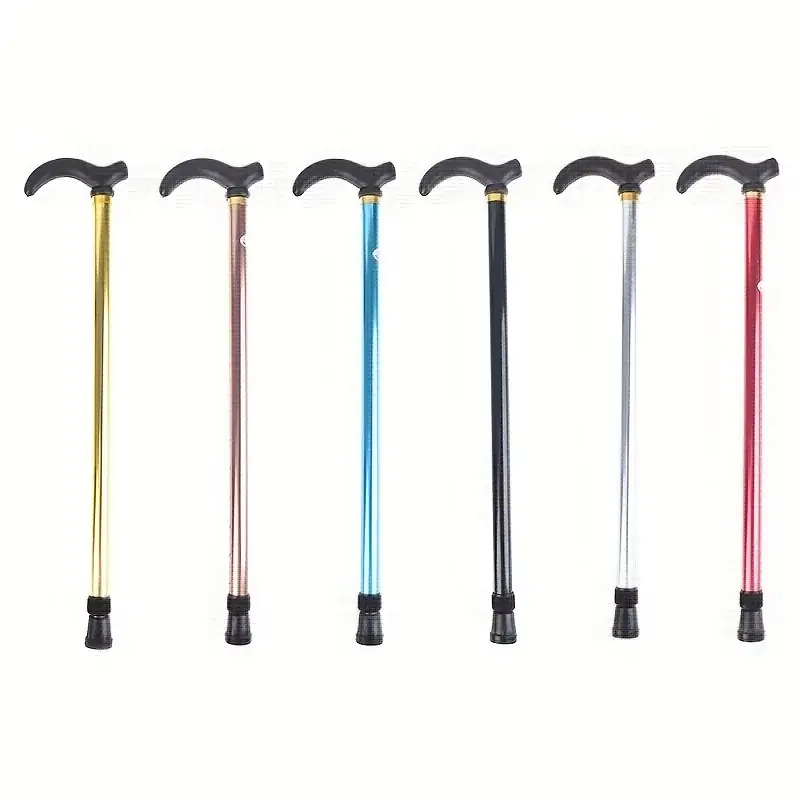 Ultralight Aluminum Alloy Telescopic Walking Cane Nonslip Hiking Pole