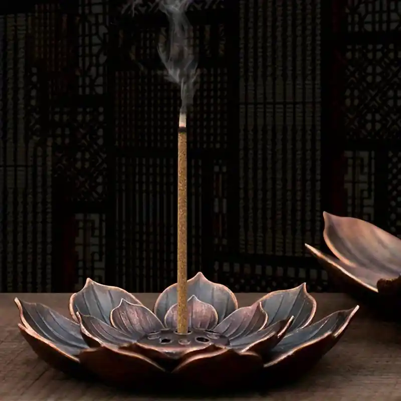 Lotus Incense Burner St Patricks Day Easter Spring Home Decor Piece