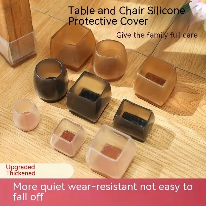 8piece Durable Antiscratch Furniture Leg Protectors Noisereducing Chair Table Pads