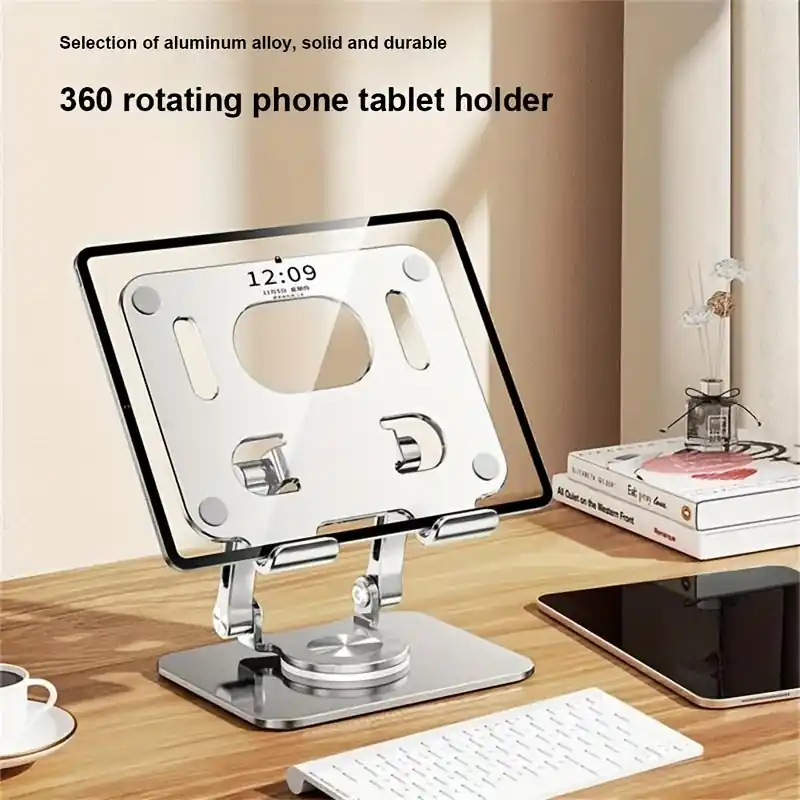 Adjustable 360 Aluminum Tablet Phone Holder Stand For Iphone Ipad Samsung