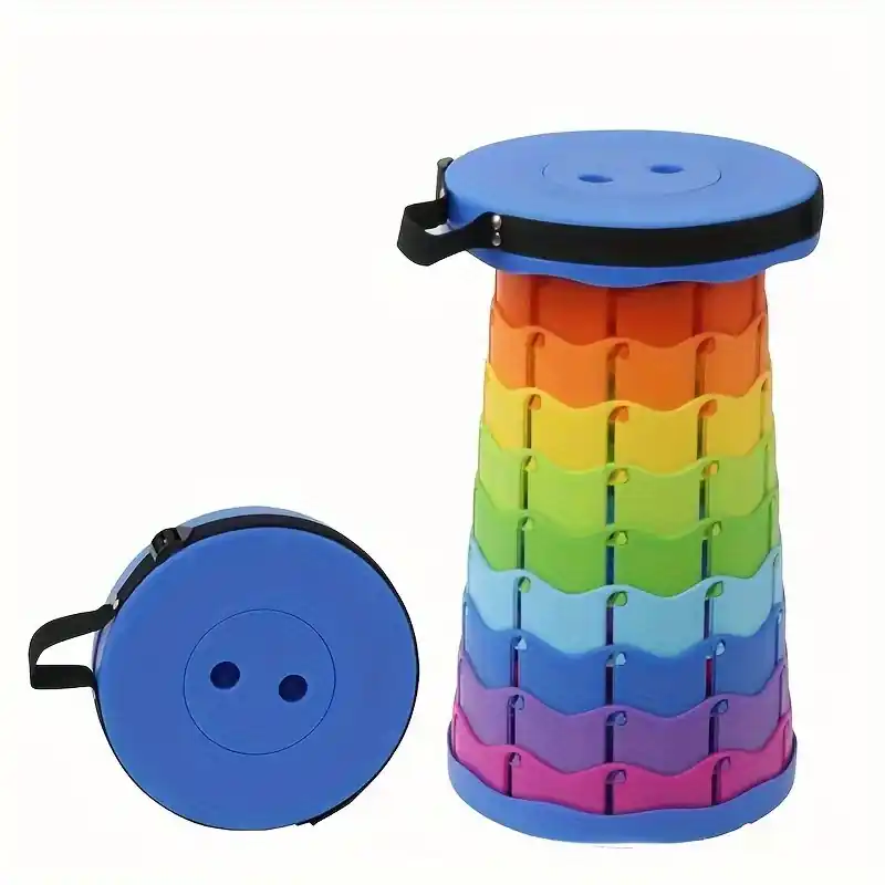 Compact Telescopic Camping Stool Lightweight Durable Easy Carry For Outdoor Adventures