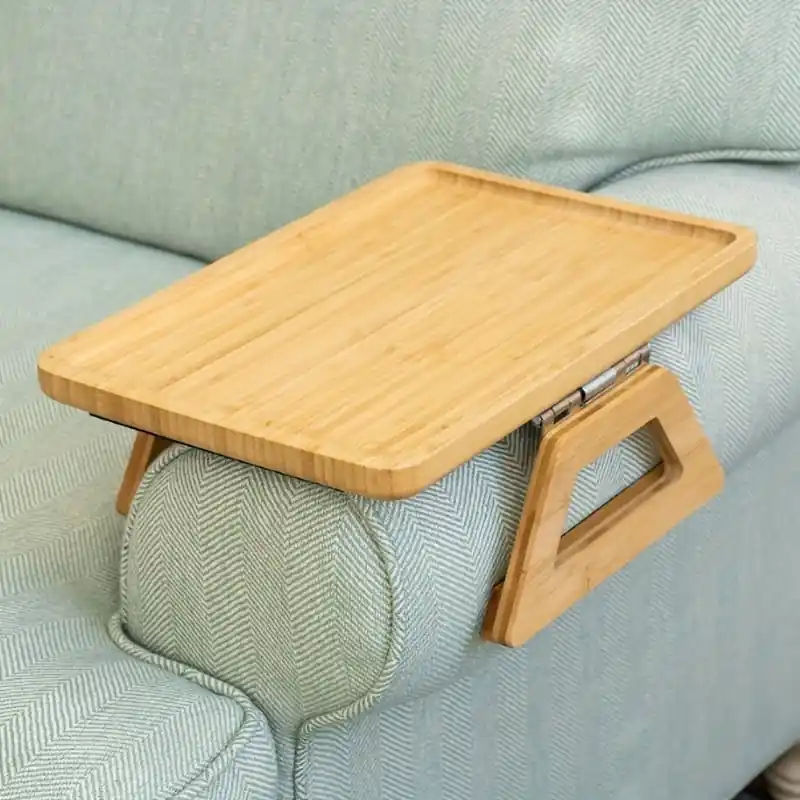 Clipon Couch Arm Tray Table Portable Stable Tv Snack Table