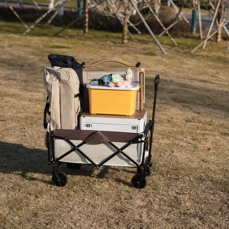 Heavyduty Foldable Camper Cart Portable Outdoor Picnic Camping Gear
