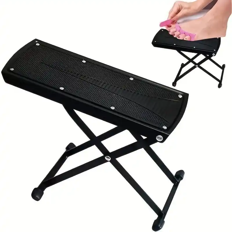 Ergonomic Adjustable Foot Rest With Nonslip Grip Toe Separator